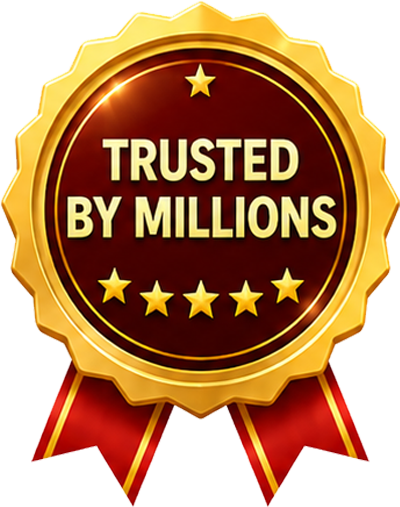 Trusted By Millions Badge